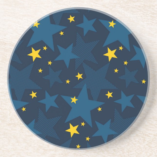 Dessous De Verre En Grès Motif étoiles (Devant)