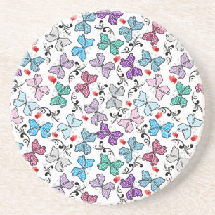 Dessous De Verre En Grès Motif floral de Valentine