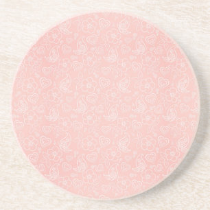 Dessous De Verre En Grès Motif floral décoratif