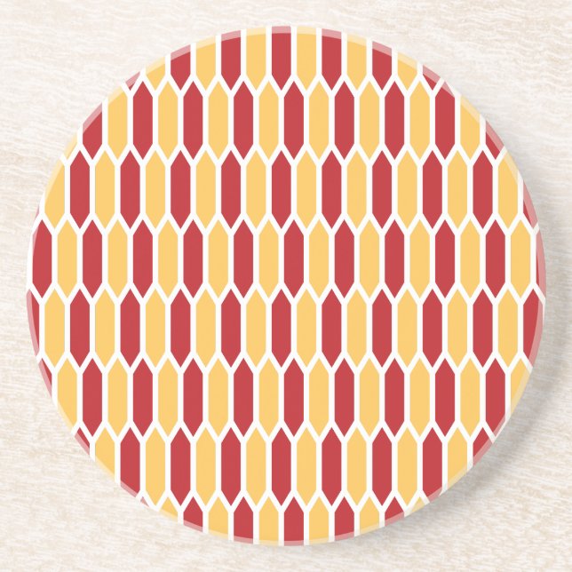 Dessous De Verre En Grès Motif géométrique (Devant)