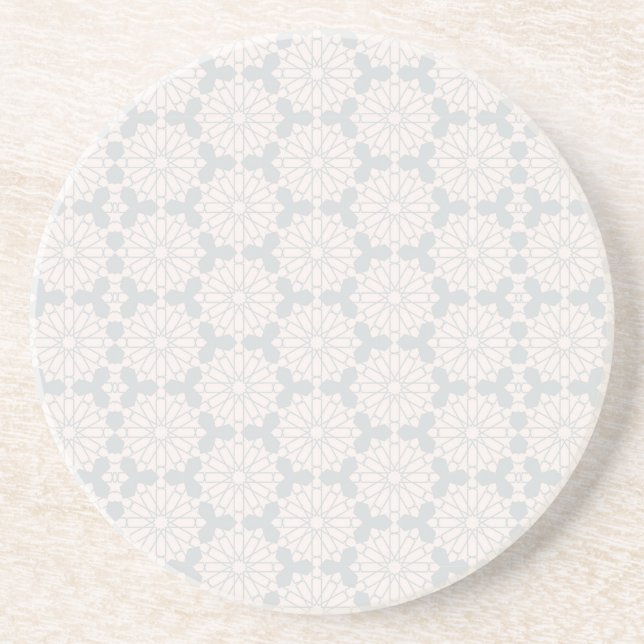 Dessous De Verre En Grès Motif géométrique islamique (Devant)