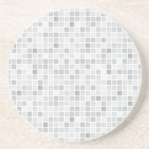 Dessous De Verre En Grès Motif gris de tuiles