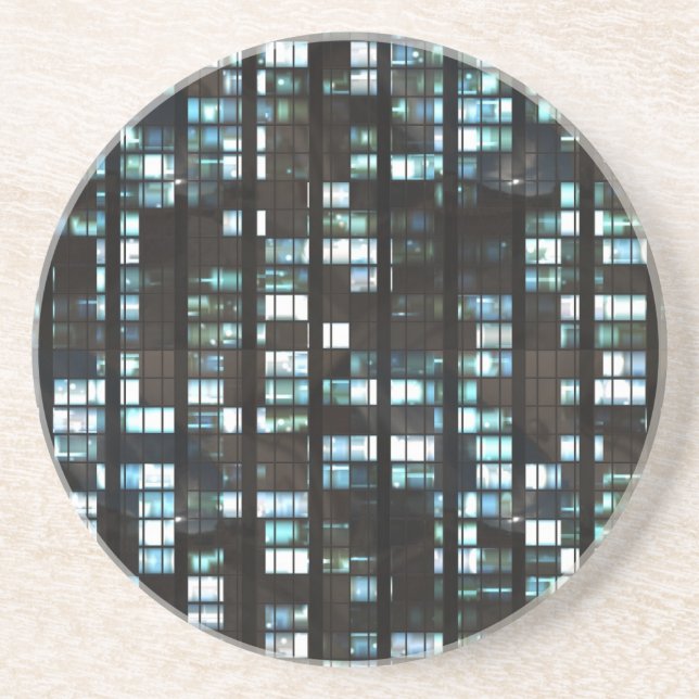 Dessous De Verre En Grès Motif lumineux de fenêtres (Devant)