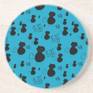 Dessous De Verre En Grès Motif mignon de minou