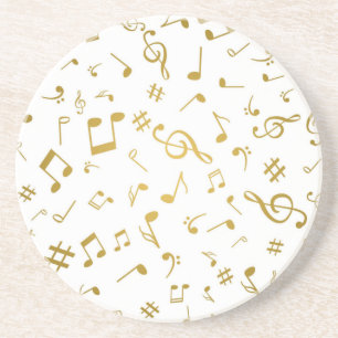 Dessous De Verre En Grès Motif musical