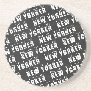 Dessous De Verre En Grès Motif natif du New Yorker