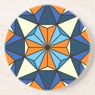 Dessous De Verre En Grès Motif oriental arabe géométrique sans couture