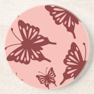 Dessous De Verre En Grès motif papillon