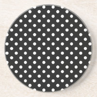 Motif Pois Blanc Noir et blanc