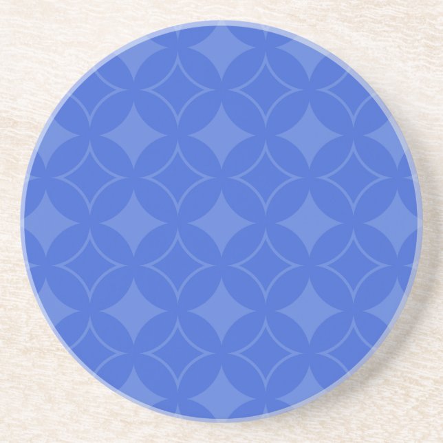 Dessous De Verre En Grès Motif shippo bleu royal (Devant)
