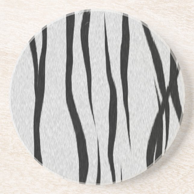 Dessous De Verre En Grès Motif Tiger Stripes (Devant)