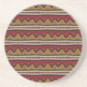 Dessous De Verre En Grès Motif tribal