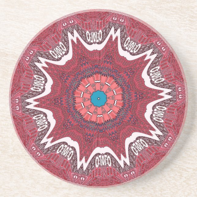 Dessous De Verre En Grès Motif tribal de l'ethnie Sindh.jpg (Devant)