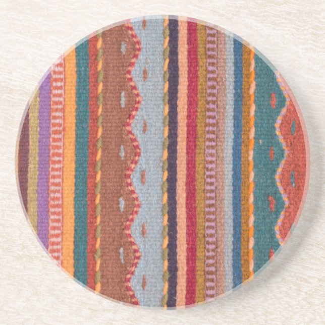 Dessous De Verre En Grès Motifs de tapis (Devant)