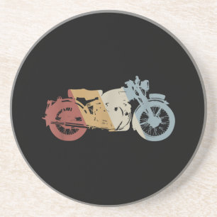 Dessous De Verre En Grès Moto style rétro Vintage