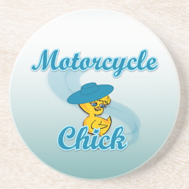 Dessous De Verre En Grès Motorcycle Chic #3 (Devant)