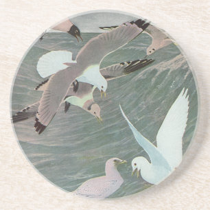 Dessous De Verre En Grès Mouettes sur les vagues de l'océan par Louis Agass