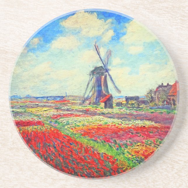 Dessous De Verre En Grès Moulin à vin Monet Tulips (Devant)