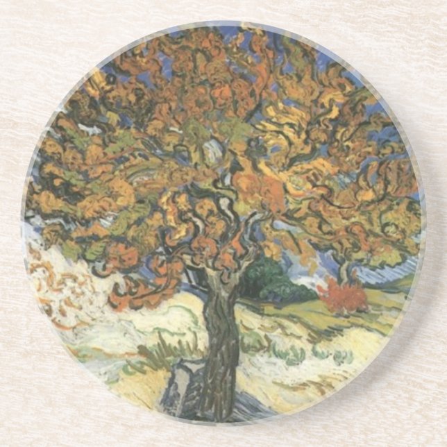 Dessous De Verre En Grès Mulberry Tree par van Gogh (Devant)