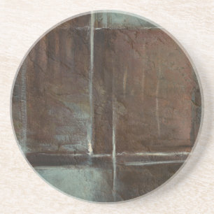 Dessous De Verre En Grès Mur de briques rouge et gris