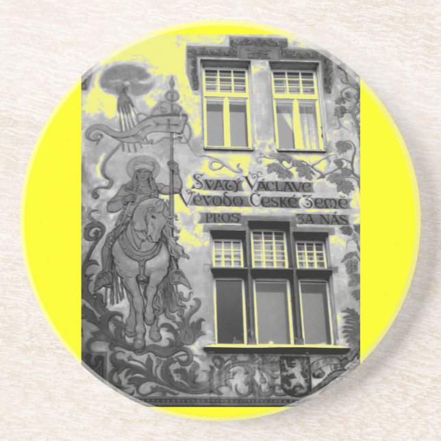 Dessous De Verre En Grès Mur de Prague (Devant)