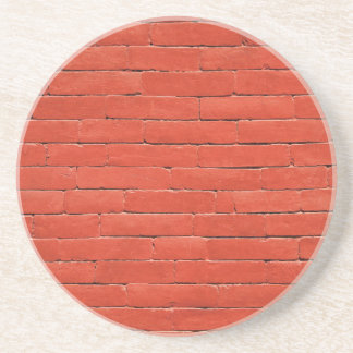 Dessous De Verre En Grès Mur rouge orange