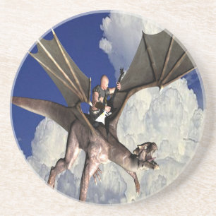 Dessous De Verre En Grès Musique dragon dans les nuages