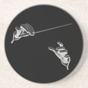 Dessous De Verre En Grès Musique Vintage, Mains du Chef d'Orchestre avec un