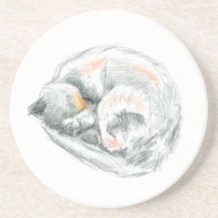 Dessous De Verre En Grès Nap de chat