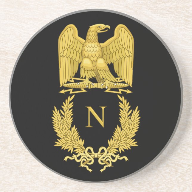 Dessous De Verre En Grès Napoléon Emblem (Devant)