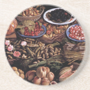 Dessous De Verre En Grès Nature morte de Vincenzo Campi