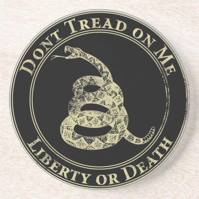 Dessous De Verre En Grès Ne marchez pas sur moi (Devant)