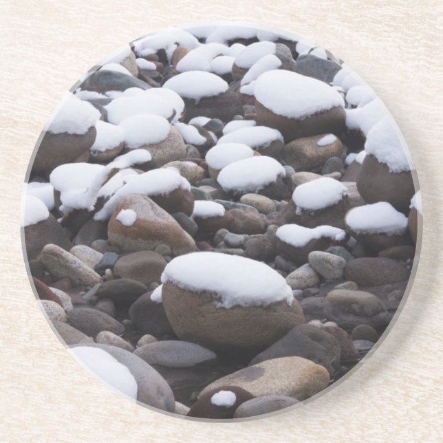 Dessous De Verre En Grès Neige et rochers, Parc national du mont Rainier (Devant)