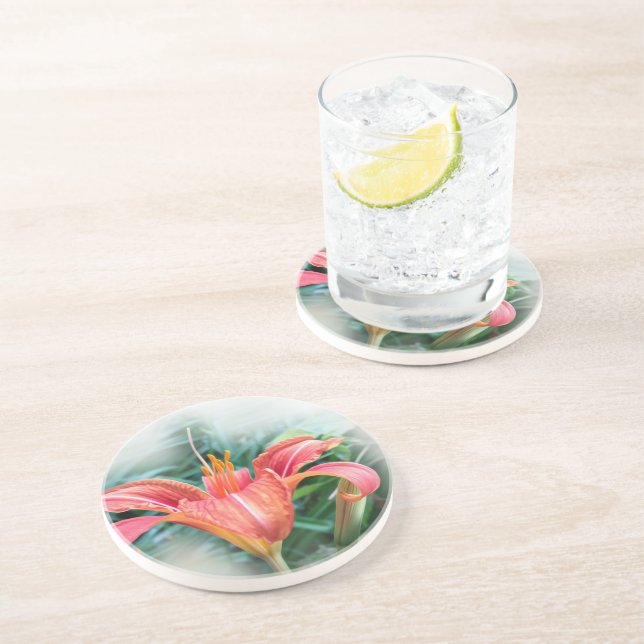 Dessous De Verre En Grès nénuphar (Côté)