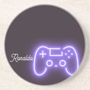 Dessous De Verre En Grès NEON PS4 handle nom personnalisé