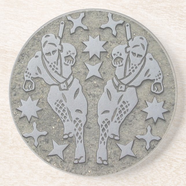 Dessous De Verre En Grès Ninja Manhole (Devant)