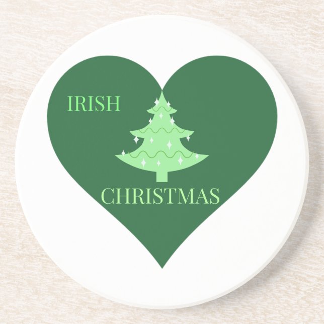 Dessous De Verre En Grès Noël irlandais (Devant)