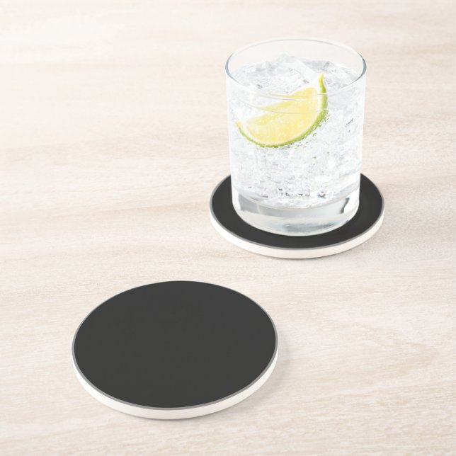 Dessous de verre en grès noir (Côté)
