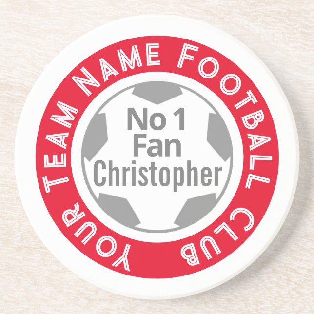 Dessous De Verre En Grès Nom du club de football sur (Devant)