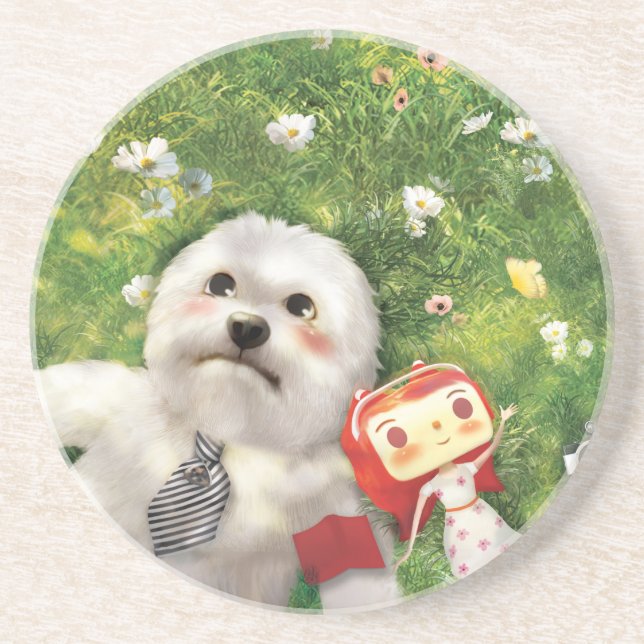 Dessous De Verre En Grès Nos temps (Devant)