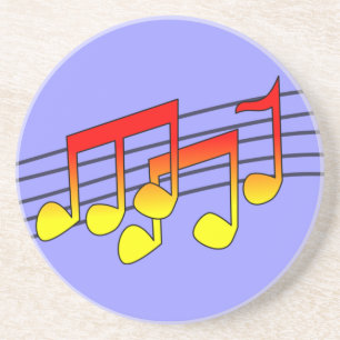 Dessous De Verre En Grès Notes musicales