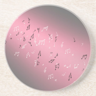 Dessous De Verre En Grès Notes musicales dans le grès lunaire
