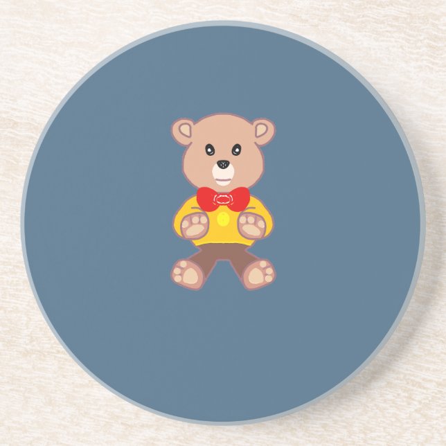 Dessous De Verre En Grès Nounours  (Devant)