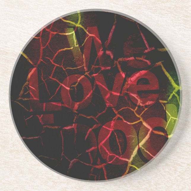 Dessous De Verre En Grès Nous aimons (Devant)