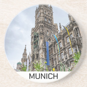 Dessous De Verre En Grès Nouvelle tour de l'Hôtel de Ville à Munich, Allema