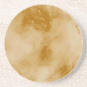 Dessous De Verre En Grès Nuages jaunes