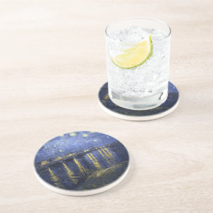 Dessous De Verre En Grès Nuit étoilée par van Gogh