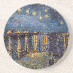 Dessous De Verre En Grès Nuit étoilée sur le Rhône par Vincent Van Gogh