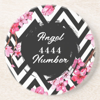 Dessous De Verre En Grès Numéro d'ange "4444"