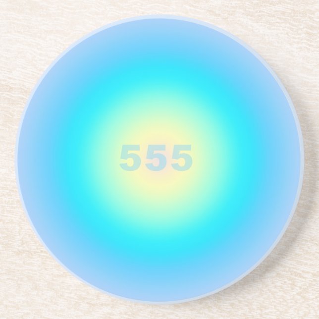 Dessous De Verre En Grès Numéros d'ange 555 - Nouveaux débuts (Devant)